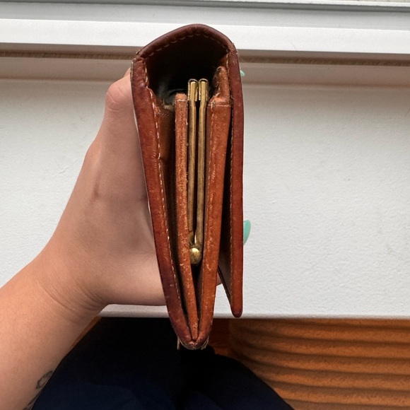 Authentic Celine Brown/Beige Macadam Gamaguchi PVC Leather Wallet - Picture 3 of 15